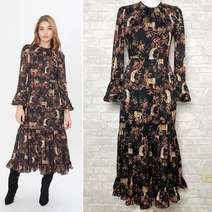 GENERATION LOVE NWOT Blaine Leopard Maxi  Dress XS